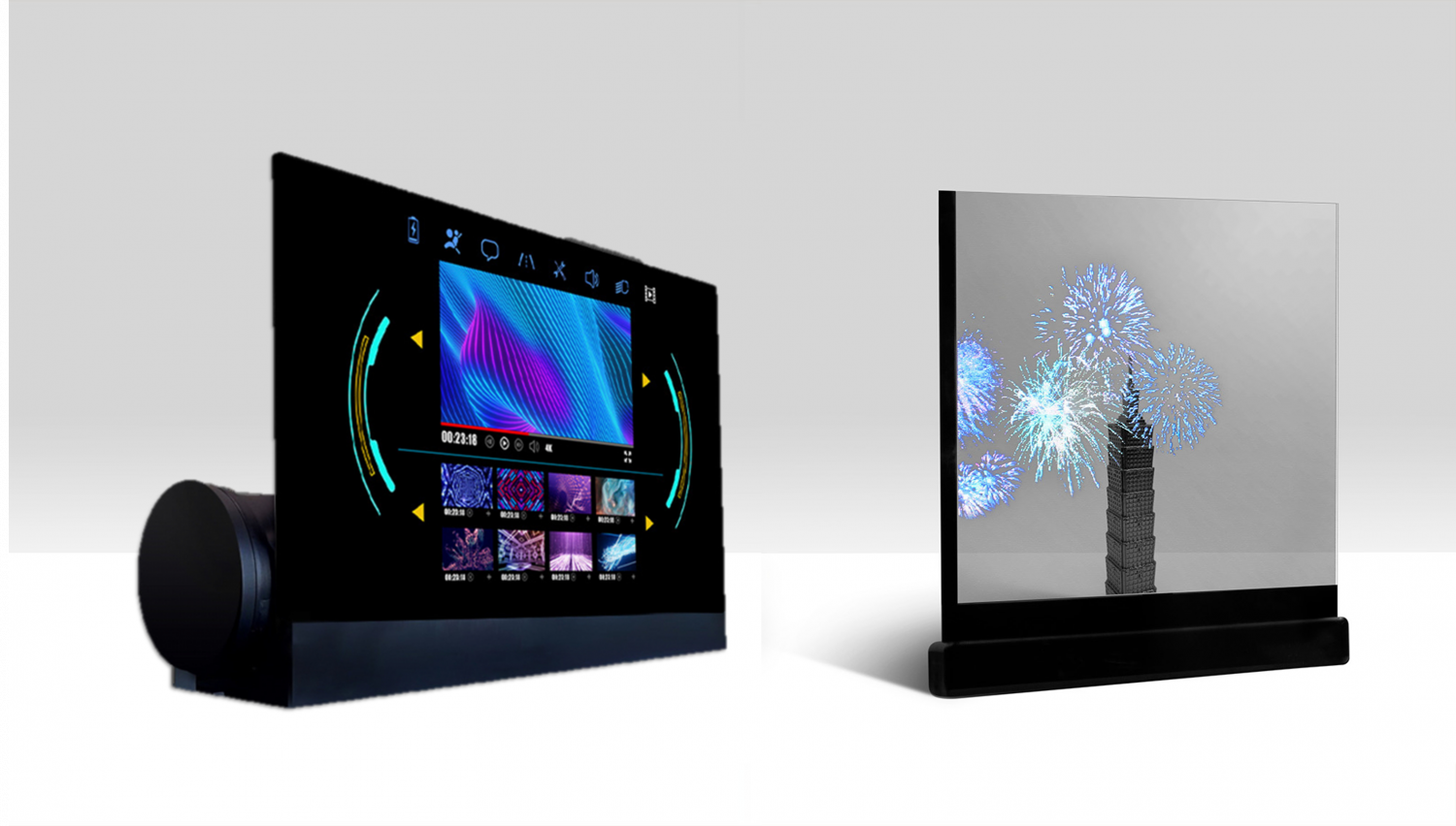 可卷式、折迭性、高透明